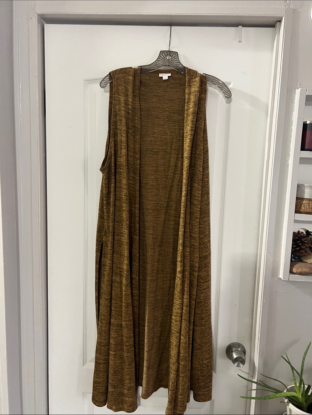 Open-Front Maxi Dress Vest